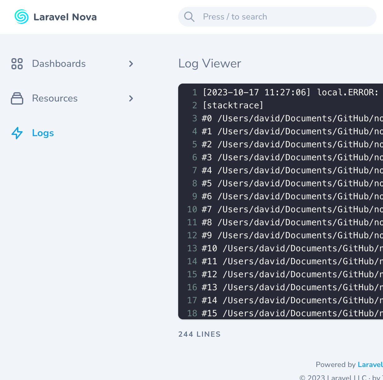 Laravel Nova - Beautifully-designed administration panel for Laravel